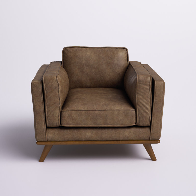 Fauteuil en cuir véritable Allotey