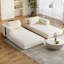 Canapé-lit convertible 78,7 po en velours côtelé Futon avec lit escamotable, capacité de poids de 1200 lb, aucun assemblage requis