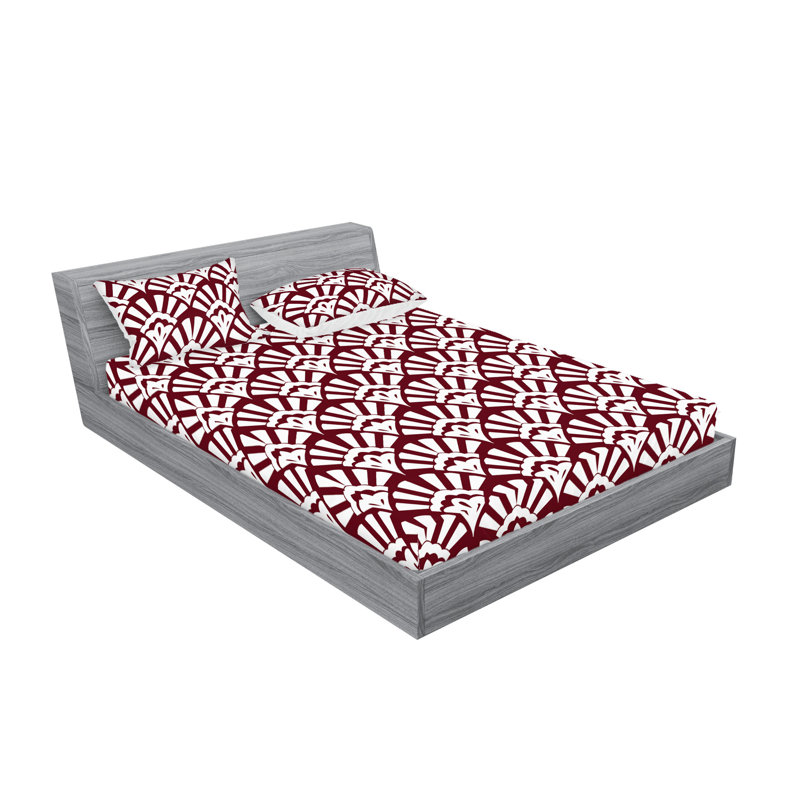 Drap-housse et taie décorative femme Ambesonne, Ensemble de draps pour grand lit avec 2 taies d'or