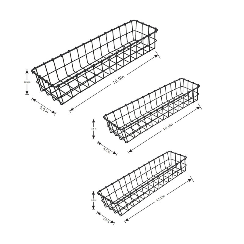Croftshire Rectangular Wire Basket