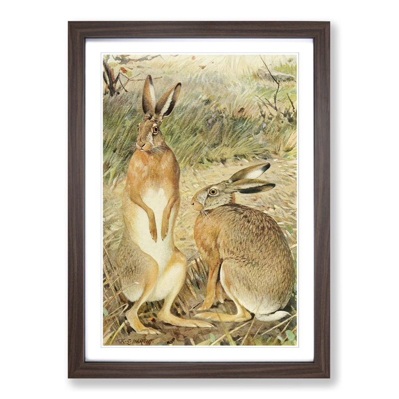 Karl Ludwig - Single Picture Frame Painting, Walnut