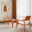 Ensemble 2 pièces de chaises à une place et de table basse en PP - Mobilier polyvalent d'intérieur / extérieur pour salon, balcon, plage (sans chaises d'assemblage, table à installation facile) - polypropylène, brun abricot-130063596