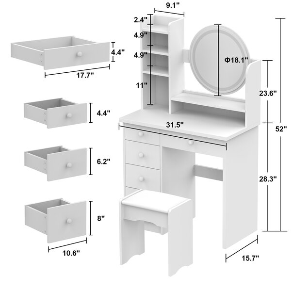 Latitude Run® Vanity & Reviews | Wayfair