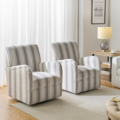 Arching 28" Wide Swivel Armchair (Set of 2)