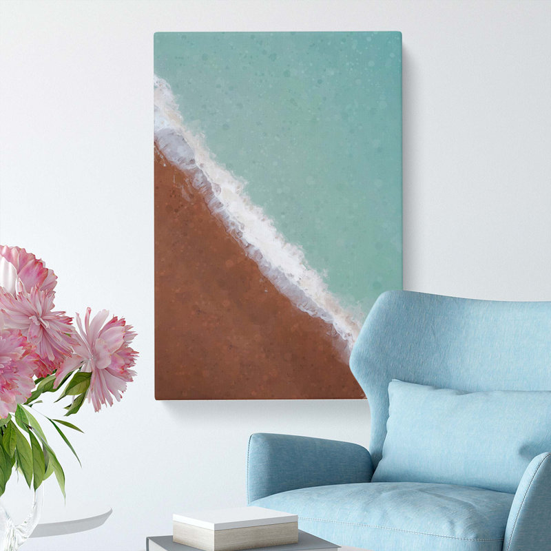 View Of Brighton Beach In Abstract - Wrapped Canvas Painting, 76cm H x 50cm W x 3cm D