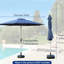 Parasol d'extérieur 9 pi - protégé, imperméable, idéal pour le jardin, la terrasse, la cour, la piscine