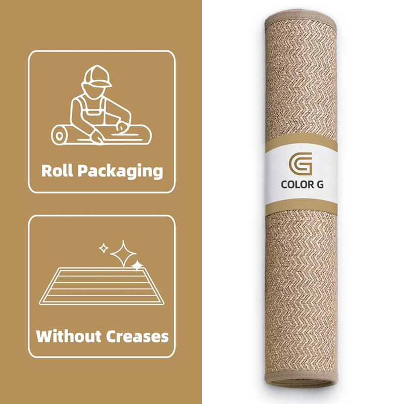 Non-Slip Mother's Day Indoor / Outdoor Doormat, Khaki, 60cm W x 90cm L
