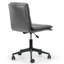 Chaise de travail pivotante en similicuir Moller-1034719726