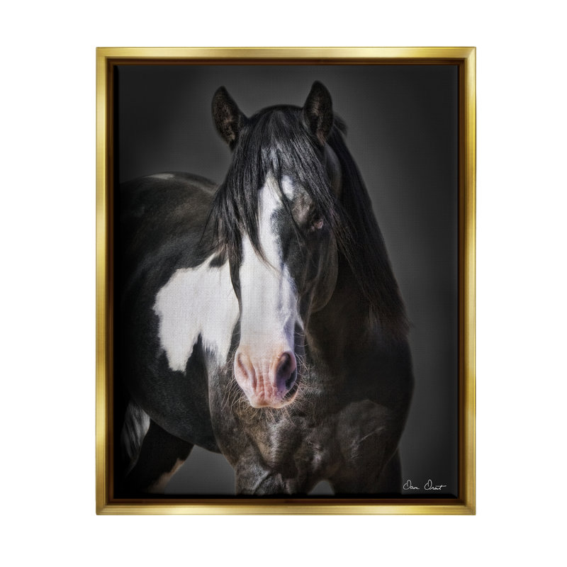 Art mural sur toile flottant Union Rustic Black & White par David Drost, H 20 po x l 16 po x P 1,7 po