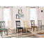 De 2 chaises d'appoint grises, style transitionnel, placage de pin, dossier pour chaise 2 pièces, bois, pièce-298685395