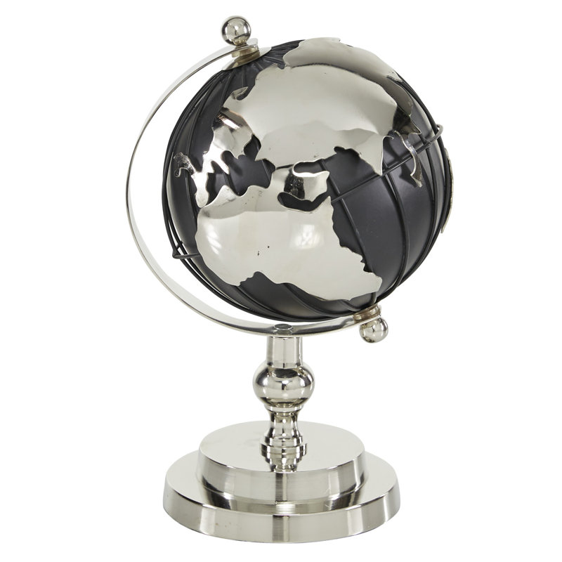 Globe terrestre en aluminium