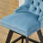 Swivel Velvet Barstools With Button Tufted Decoration, Wooden Legs, And Chrome Nailhead Trim, Set Of 2-889427459