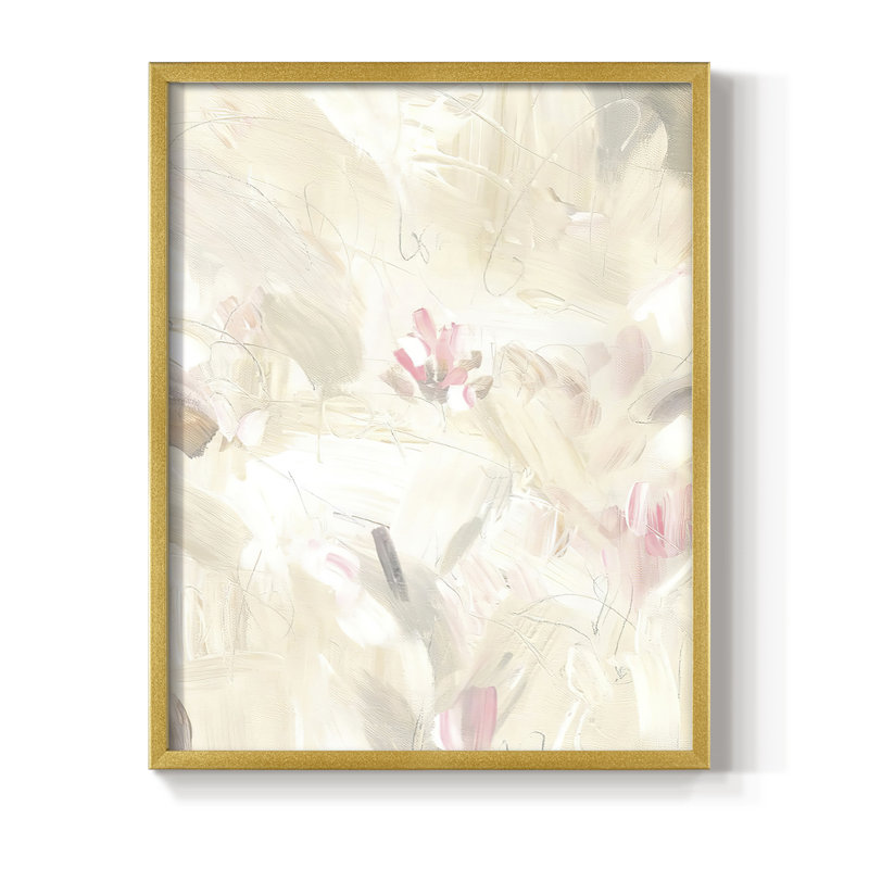 «Soft Abstraction II», reproduction encadrée - bois massif