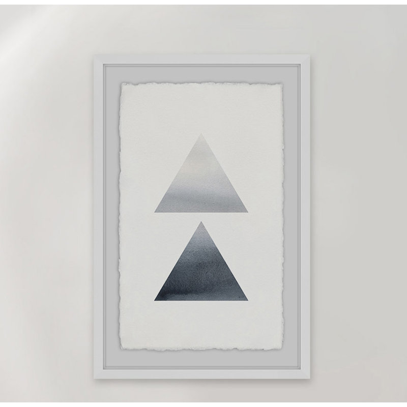 Analeigh «Smoky Diamond», reproduction de peinture à l'aquarelle encadrée, H 12 po x l 8 po x P 1,5 po