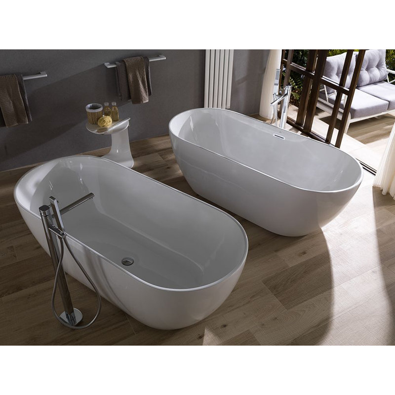 Lounge 66.94'' L Freestanding Soaking Bathtub