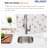 13.35'' L Single Bowl Stainless Steel Kitchen Sink