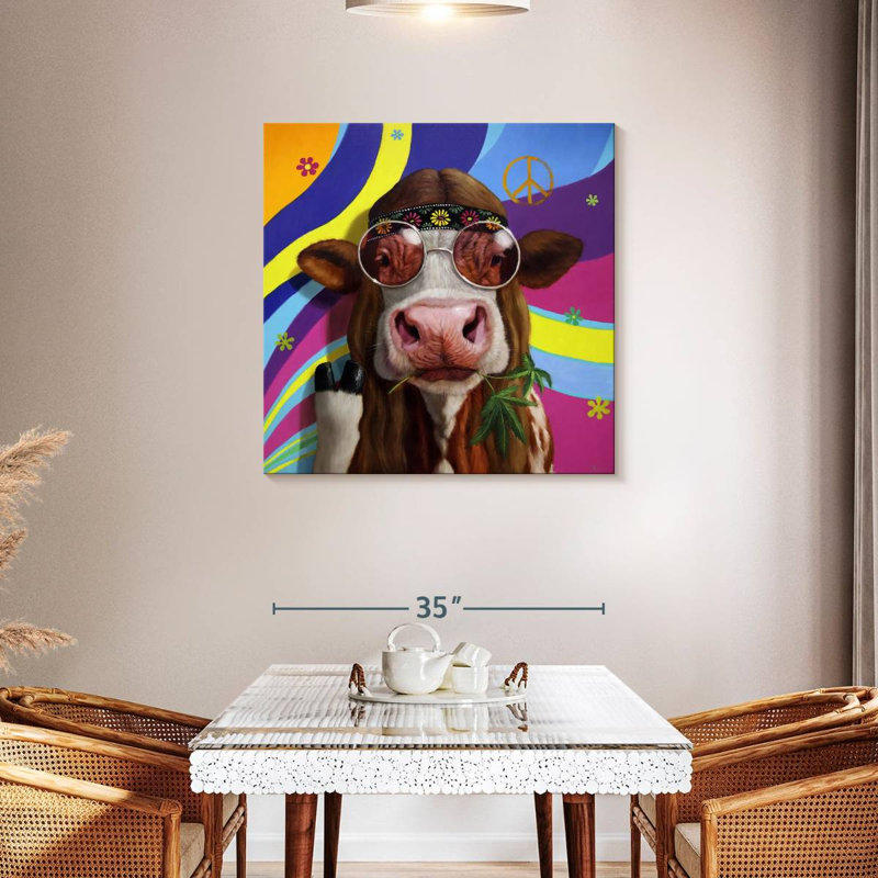 Grass Fed, 36" H x 36" W