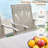 Aluminum Patio Dining Set with  Round Dining Table and 4 Swivel PVC-coated polyester  Dining Chairs-519661730