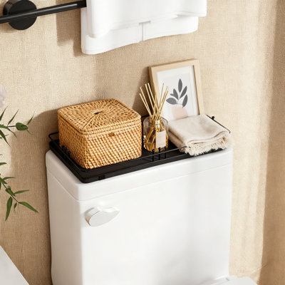 Decorative Vanity Tray For Bathroom Countertop And Kitchen Organization, Multi-Purpose Organizer For Toiletries, Perfume, Jewelry, And Spices With Non-Slip Mat