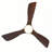 42.5" 3 - Blade Dimmable LED Light Standard Ceiling Fan with Remote Control and Light Kit Included