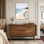 «Coastal Serenity Overcast Sky» par PI Studio, reproduction d'art sur toile encadrée