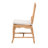 Gardendale Cross Back Rattan Side Chair in White/Natural Brown