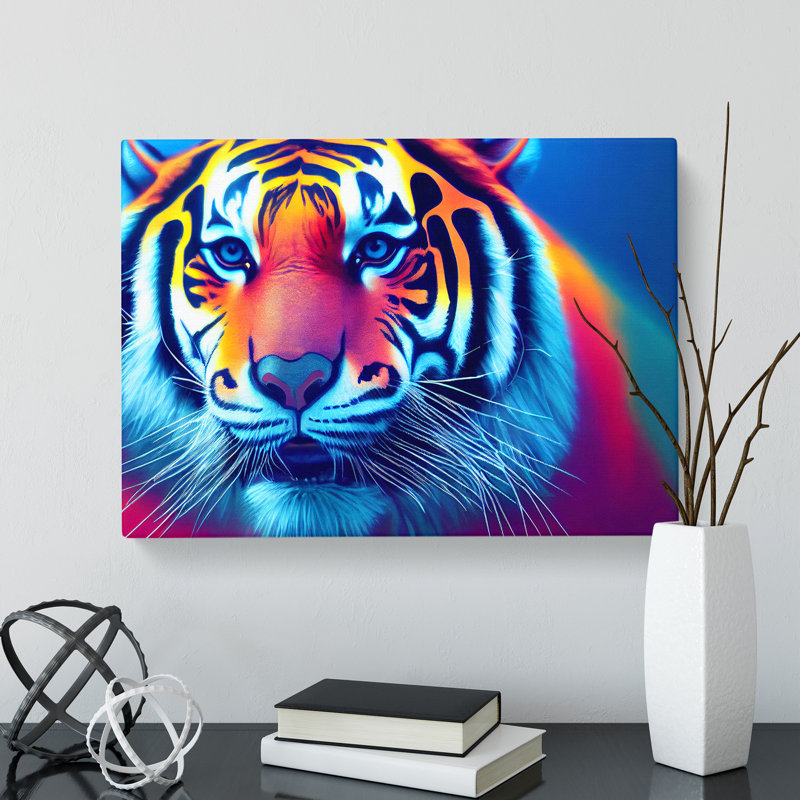 Tiger Colours Vol.2 - Wrapped Canvas, 35cm H x 50cm W x 3cm D