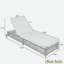 Chaise longue d'extérieur avec dossier à 5 positions, structure en rotin renforcé, repose-pieds réglables et roues mobiles-1672873236