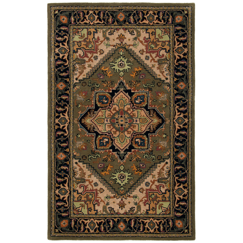 Hebron Hand Tufted Wool Oriental Rug, Rectangle 9' x 12'