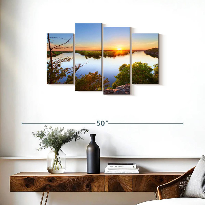 Alvord Truman Lake Sunset, 22" H x 36" W