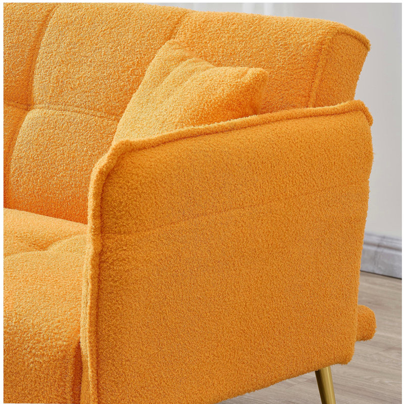 Canapé-lit moelleux de 70 pouces, canapé-lit convertible avec accoudoirs et dossier réglables, canapé pour la maison moderne, convenant au salon et à la chambre à coucher.