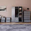 Taniesha 4 Piece Bedroom Set (2 Drawer Bedside Chest X2, 5 Drawer Chest, 3 Door 2 Drawer Wardrobe), (100% FSC)-770179440
