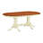 5 Piece Dining Room Table Set Includes an Oval Kitchen Table with Butterfly Leaf and 4 Dining Chairs, Buttermilk & Cherry-31150693-49667976