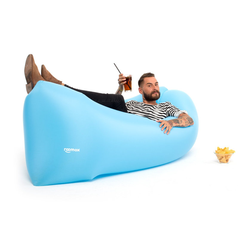 Outdoor Friendly Bean Bag Lounger, Blue