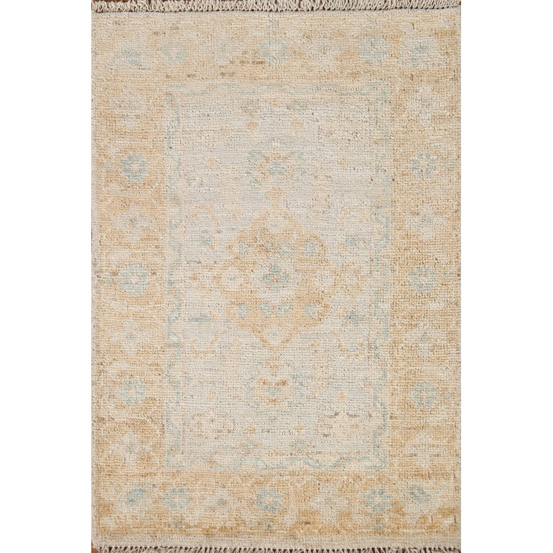 Tapis oriental en laine Oushak noué à la main 2 x 3