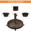 Colour 24.7 kg Metal and Resin Umbrella Base with Wheels-603994903