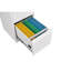Classeur en métal avec serrure - 4 tiroirs pour un rangement sécuritaire compatible avec format légal / lettre blanc verrouillable 4 améliore l'apparence du bureau-57089060