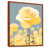 Toile avec cadre flottant brun