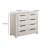 Celerina 5-Drawer Chest in Weathered White