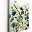 Horloge murale abstraite bleu vert et botanique-1148998456