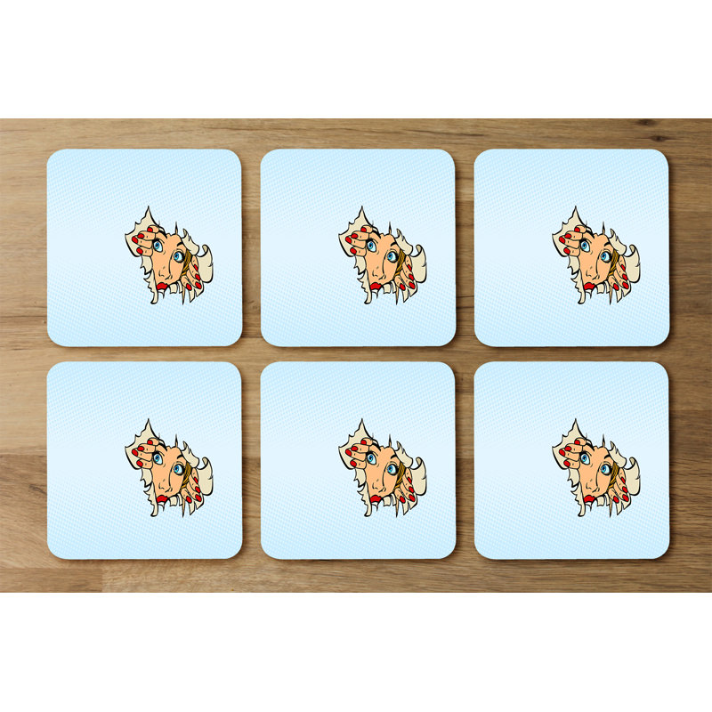 Douwe Square 6 Piece Coaster Set