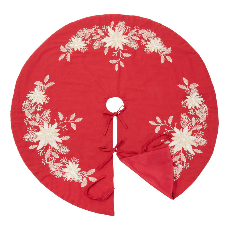 Jupe d'arbre brodée Holly Design, L 54 po
