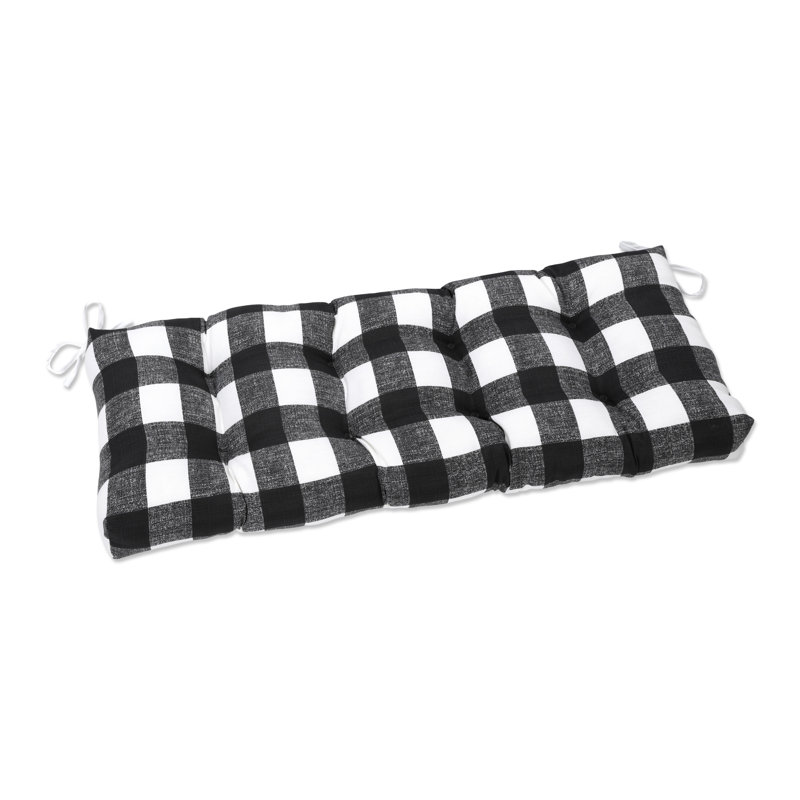 Coussin de siège intérieur / extérieur Lylah, Noir, L 48 po