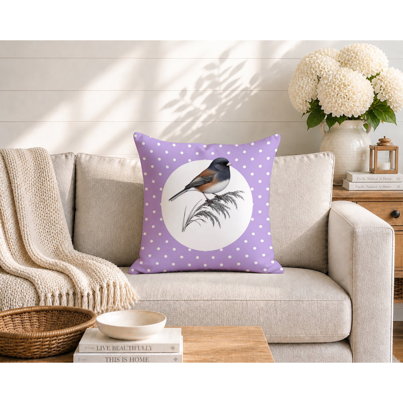 Coussin intérieur / extérieur Junco, 16 x 16, Lavande