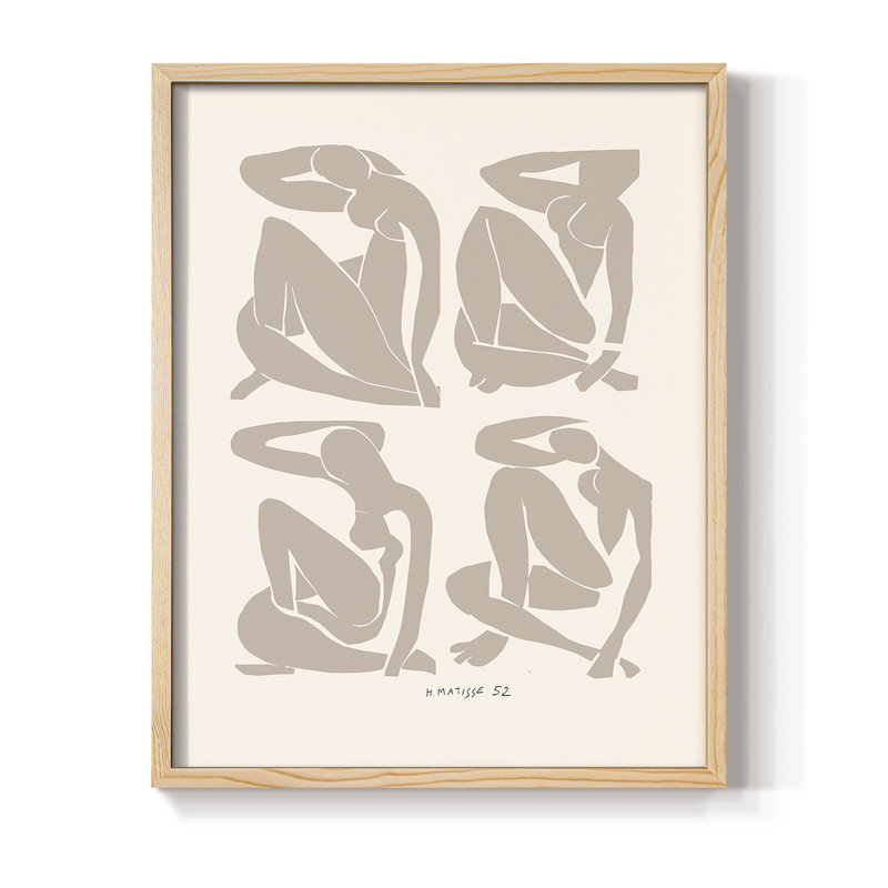Matisse CCxxxviii, reproduction encadrée, reproduction encadrée, H 11 po x l 9 po, Naturel