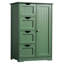 Armoire de rangement verte avec 4 tiroirs et 1 porte-1093486853