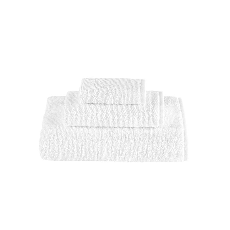  Ensemble de serviettes en coton Lerins, Blanc