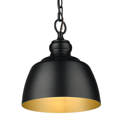 Holmes Bell-Shaped Steel 1-Light Pendant