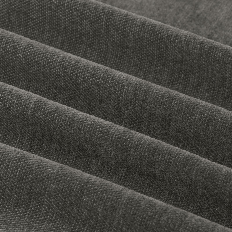 Soft Chenille Blackout Curtain Panel Pair, Grey, 229cm Width x 137cm Drop
