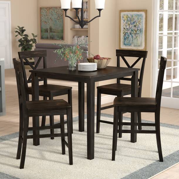 Gracie Oaks Skiatook Solid Wood Base Dining Table & Reviews | Wayfair